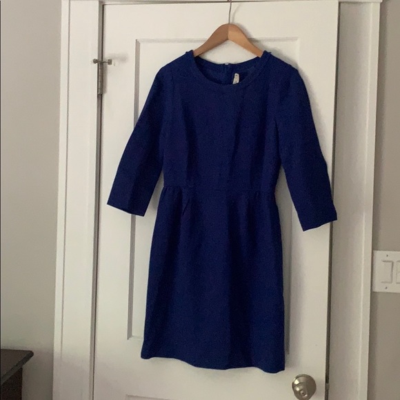 J crew royal blue shift dress - Picture 1 of 5
